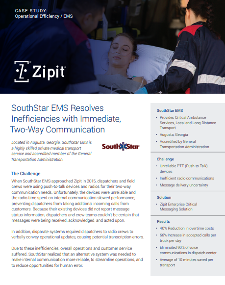 Operational Efficiency – SouthStar EMS